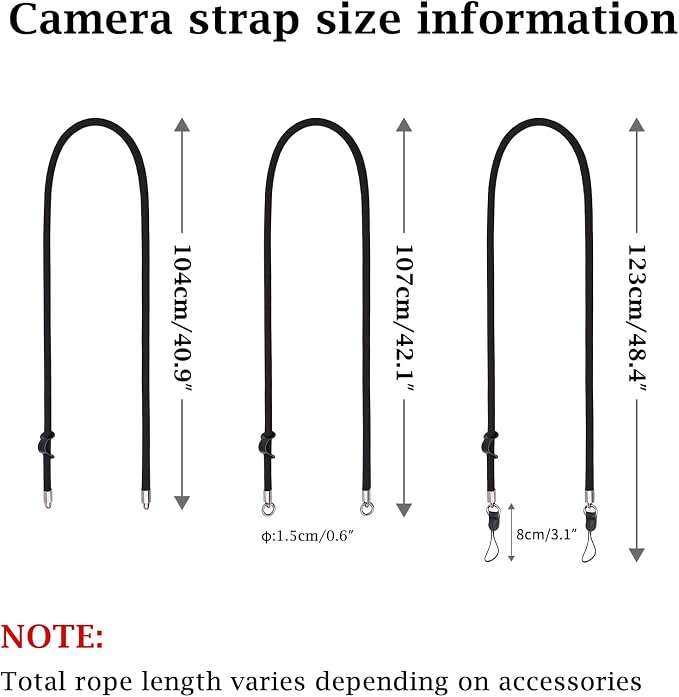 VOVMOEYA Nylon Braided Camera Rope Strap, Camera Neck Shoulder Strap - Image 6
