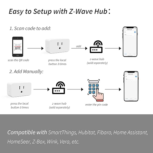 Minoston Z-Wave Plug, 800 Smart Plug, Built-in Repeater Range Extender - Image 5