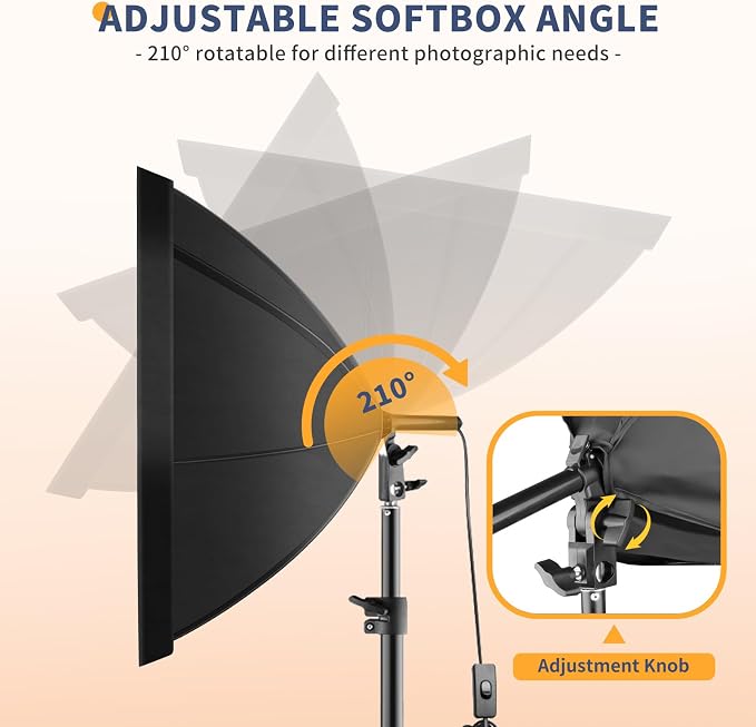 UBeesize Softbox Photography Lighting Kit, Studio Lights - Image 5
