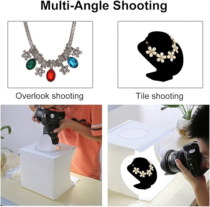 Photo Light Box 10" Portable Folding Photography Light Tent kit - Image 2
