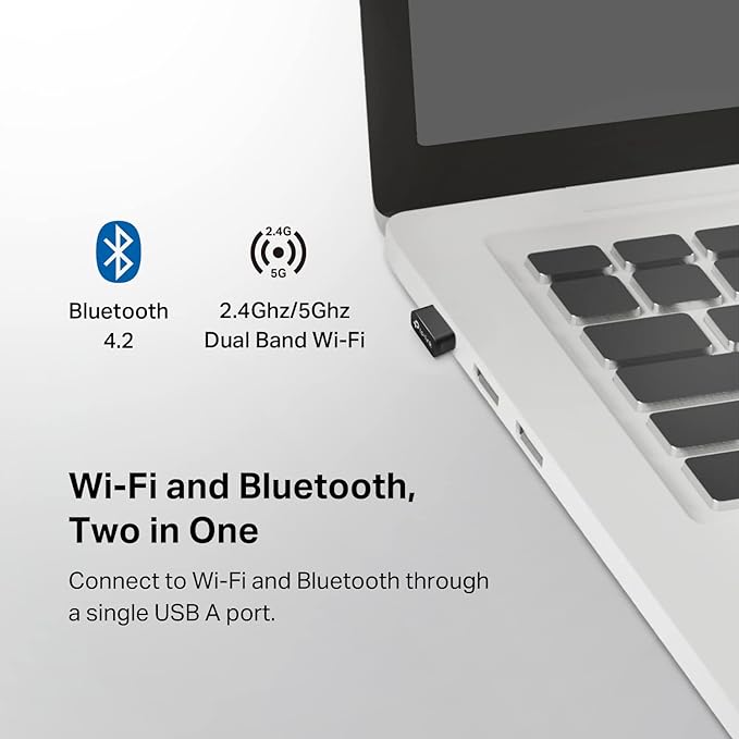 TP-Link Nano 2-in-1 USB Bluetooth WiFi Adapter AC600- Bluetooth 4.2 - Image 2