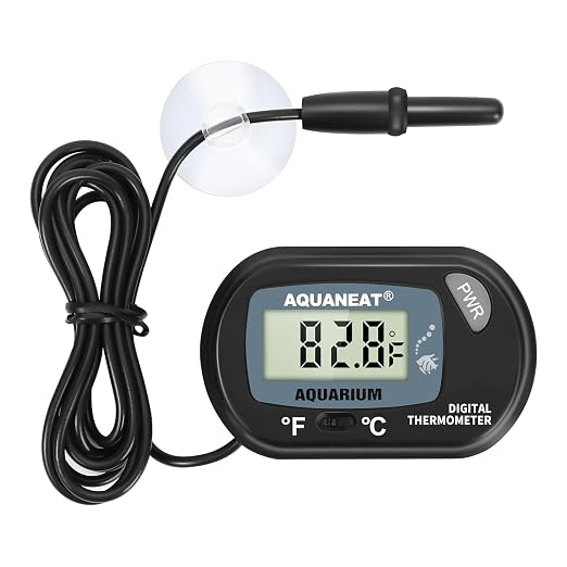 AQUANEAT Aquarium Thermometer, Fish Tank Thermometer, Digital Temperature Test by Aquaneat