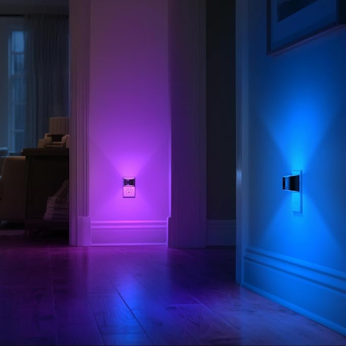 DORESshop LED Night Light, Night Lights Plug into Wall, 8-Color RGB LED - Image 6