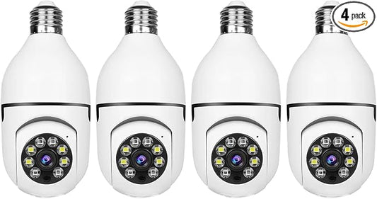 Light Bulb Security Camera -5G& 2.4GHz WiFi 2K Security Cameras Wireless by WESECUU