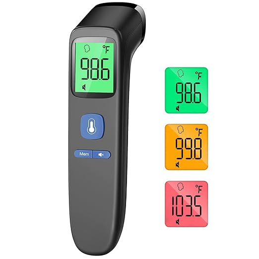No-Touch Forehead Thermometer for Adults, Infrared Digital Baby Thermometer for by ANMEATE
