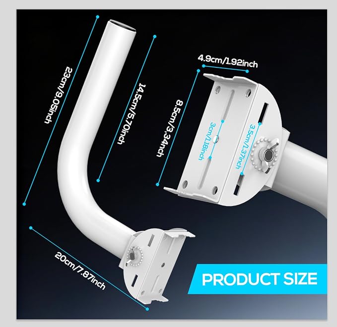 Wireless Bridge Bracket, 2-piece Set, 150 Degree Adjustable wall Mounted - Image 2