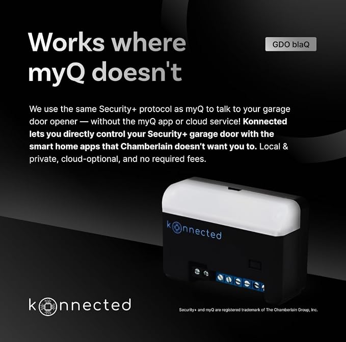 Konnected Smart Garage Door Opener blaQ - Image 2