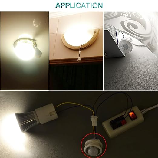 2 pcs PIR Motion Sensor Light Switch 110-240V Human Body Activated LED Sensor - Image 7