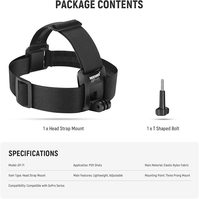NEEWER Head Strap Mount Compatible - Image 7