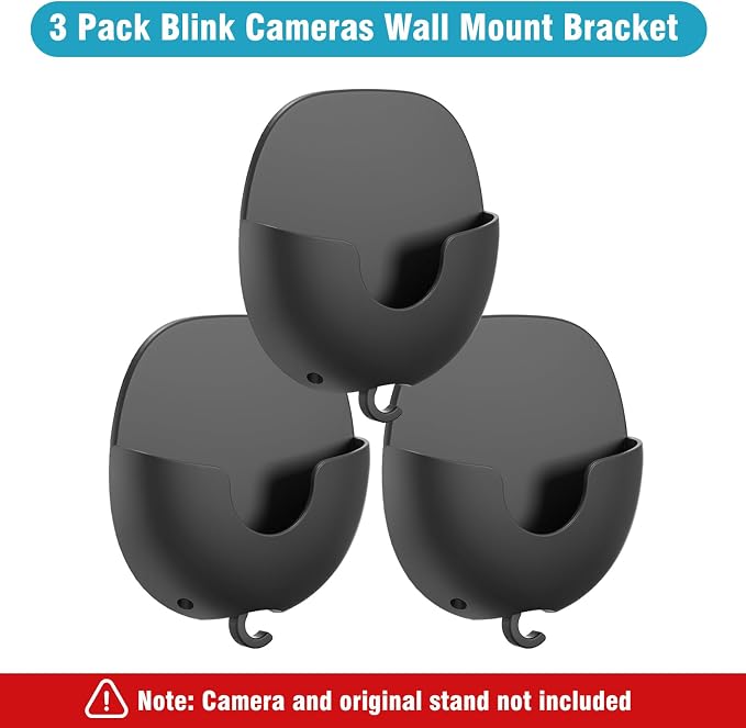 3 Pack Blink Camera No Drill No Screws Wall Mount Bracket - Image 8