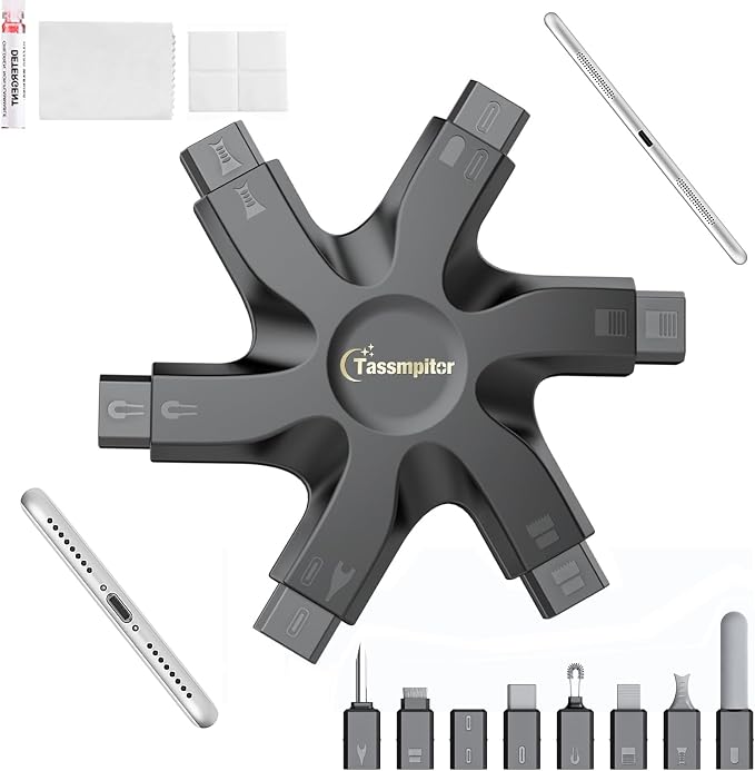 Tassmpitor for iPhone Cleaning Kit Phone Port Cleaner, Cleaner Kit for AirPod by Tassmpitor