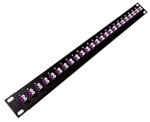 Ultra Spec Cables 1U 24 Port High Density Patch Panel, Loaded by UltraSpecCables
