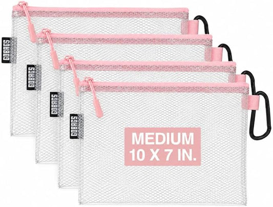 GOBAGS Air Production Medium Clear Zipper Pouch – Cable Organizer & Travel Gear by Unknown