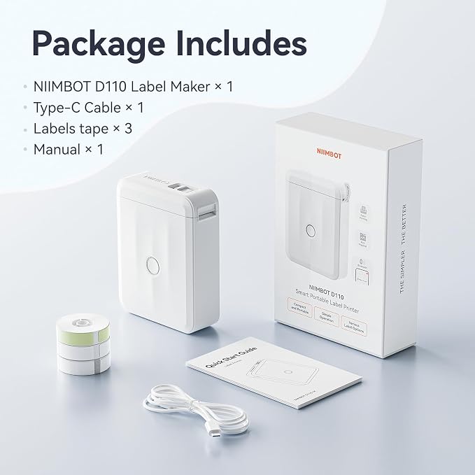 NIIMBOT D110 Upgraded Version Mini Label Maker Machine - Image 9