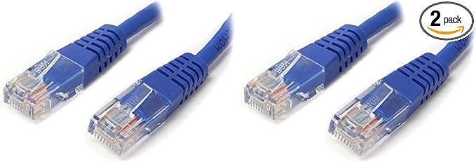StarTech.com Cat5e Ethernet Cable - 2 ft Blue Patch - Molded Network Cord - by StarTech