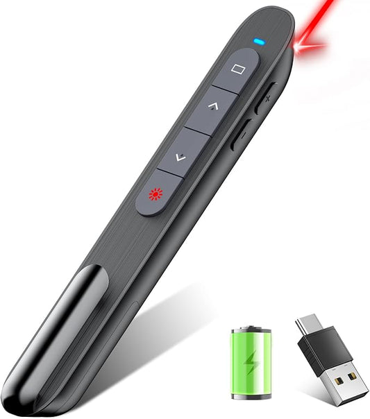 Presentation Clicker Rechargeable Compatible by HEYLACOOLX
