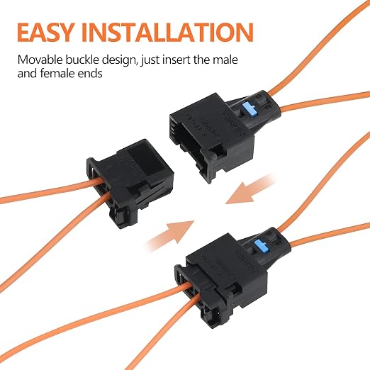 Mellbree 2Pcs Fiber Optic Loop, Female and Male Fiber Optic Bypass Loop Adapter - Image 2