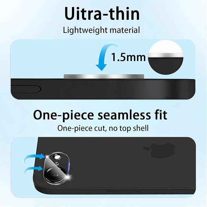 Camera Lens Protector for iPhone 17e / iPhone 16e, Anti Scratch, Bubble Free - Image 3