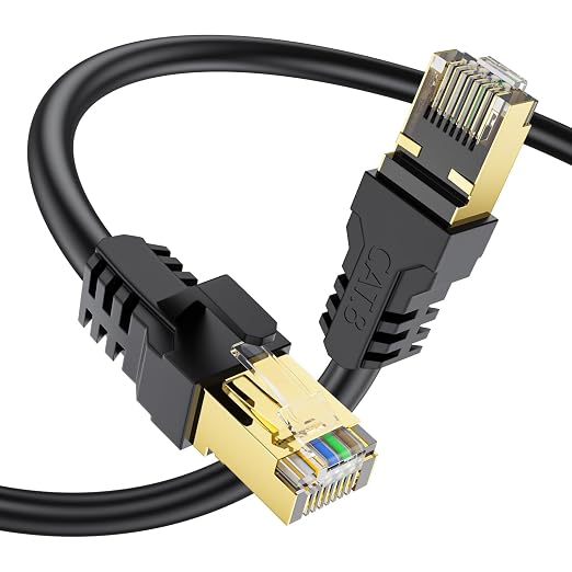 Cat 8 Ethernet Cable 3FT 6FT 10FT 20FT 40FT 50FT 100FT 150FT, High Speed 40Gbps by Unknown