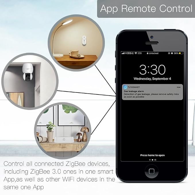 MOES Tuya ZigBee 3.0 Hub/Wired Gateway, WiFi Smart Home Bridge Remote Controller - Image 3