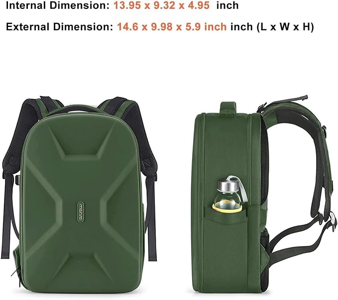 MOSISO Camera Backpack, DSLR/SLR/Mirrorless Photography Camera Bag Full Open - Image 7
