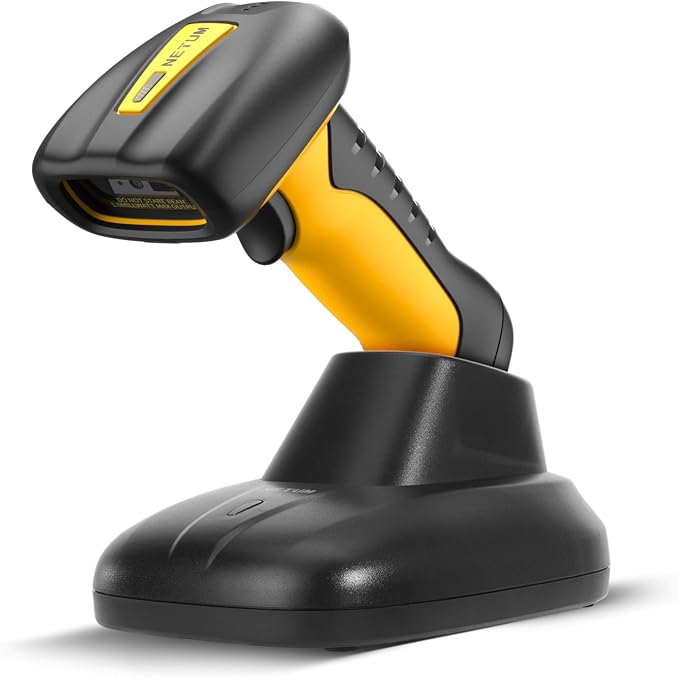 NETUM Upgraded QR Industrial Bluetooth Barcode Scanner by NETUM