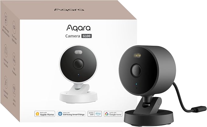 Aqara G100, 2K Indoor/Outdoor Security Camera, HomeKit Secure Video, 2-Way Audio by Aqara