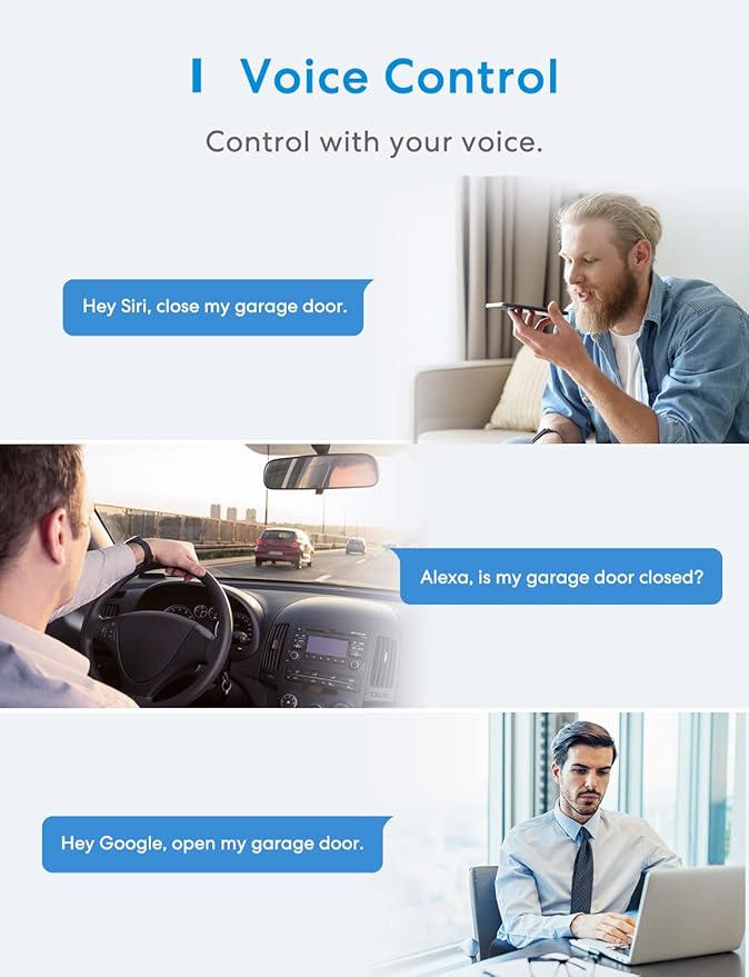 meross Smart Garage Door Opener Remote - Image 4