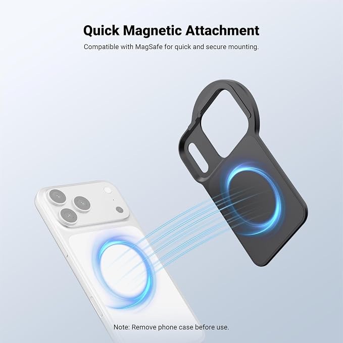 NEEWER 6.9" Magnetic Phone Lens Filter Mount Adapter Backplate Accessories & - Image 3