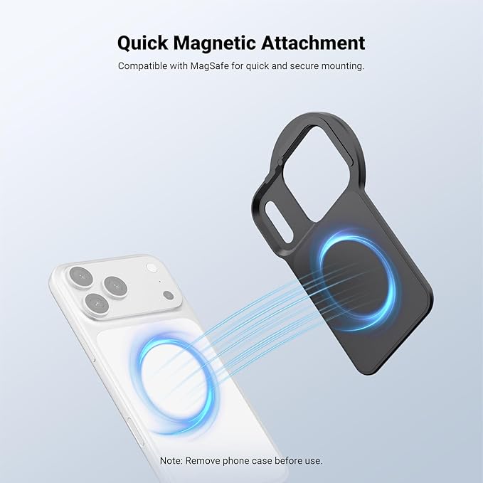 NEEWER 6.9" Magnetic Phone Lens Filter Mount Adapter Backplate Accessories - Image 3