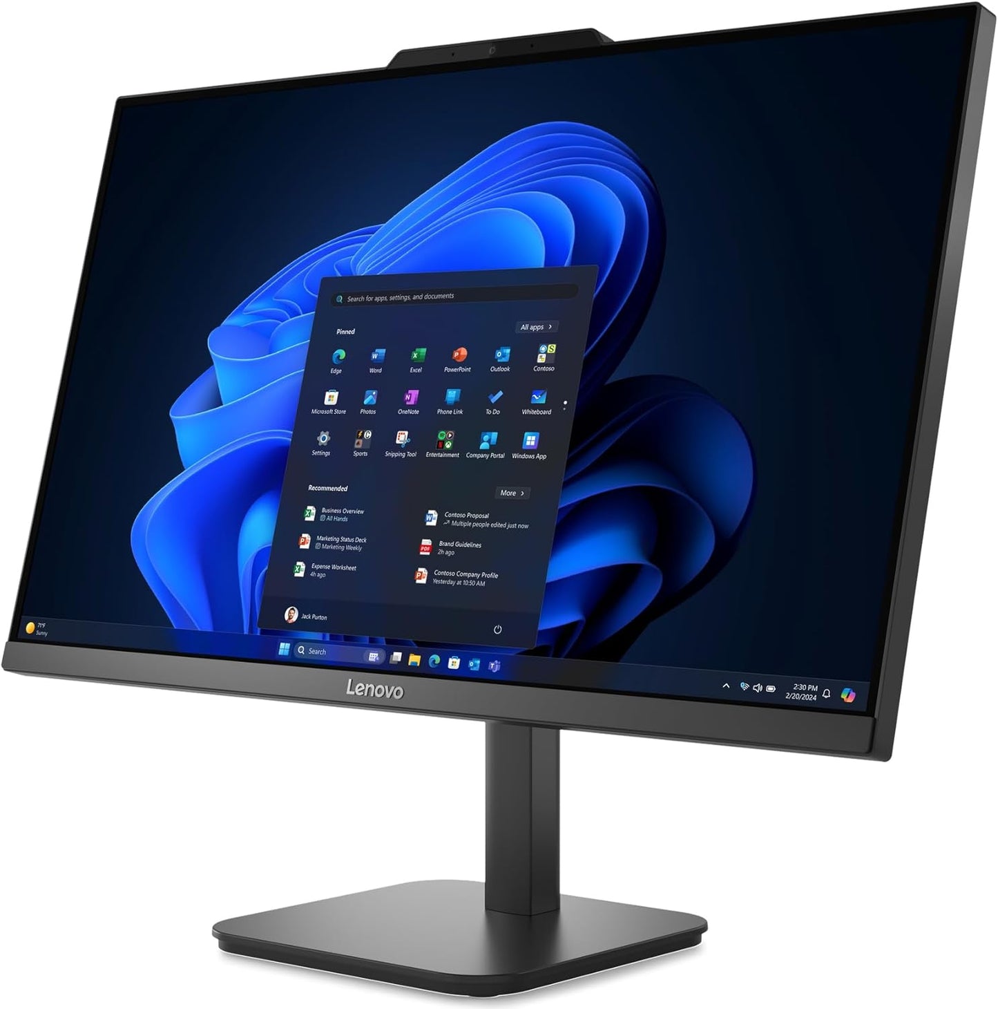 Lenovo 24 All-in-One Desktop Computer for Home Office, 23.8" FHD Business AIO, Intel 4-Core Processor (Beat i3-1110G4), 16GB DDR4 RAM, 512GB PCIe SSD, WiFi 6, Bluetooth, Windows 11 Pro, Vent-Hear