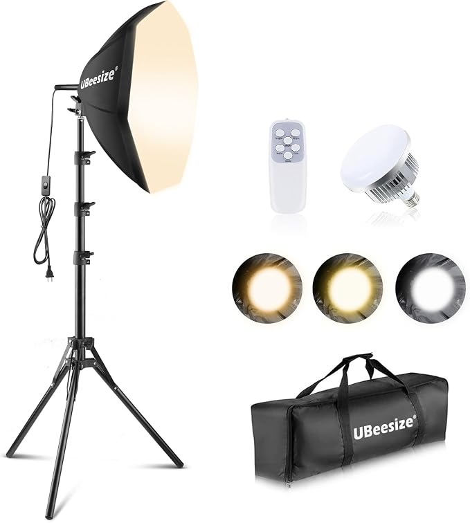 UBeesize Softbox Photography Lighting Kit, Studio Lights by UBeesize