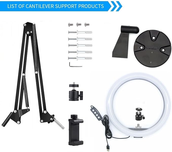 Ring Light Wall Mout Phone Holder - Image 2