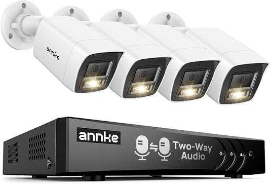 ANNKE 3K Two-Way Audio Security Camera System, 8CH H.265+ DVR by ANNKE