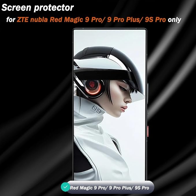2+2 Pack Tempered Glass for ZTE Nubia Red Magic 9 Pro/Red Magic 9 Pro+/Red - Image 2