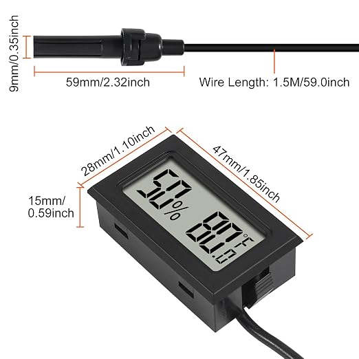6Pcs Mini Digital Thermometer Hygrometer Gauge Indoor - Image 5