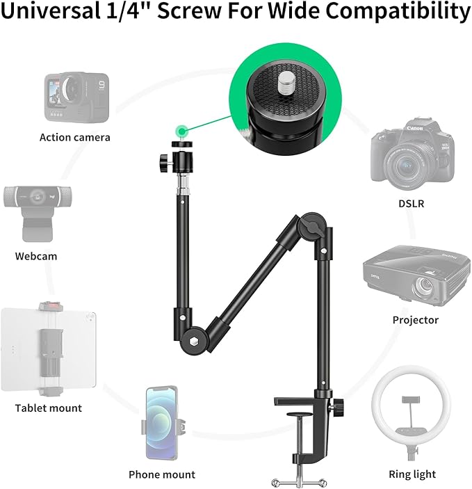 Webcam Stand Camera Desk Mount - Image 4