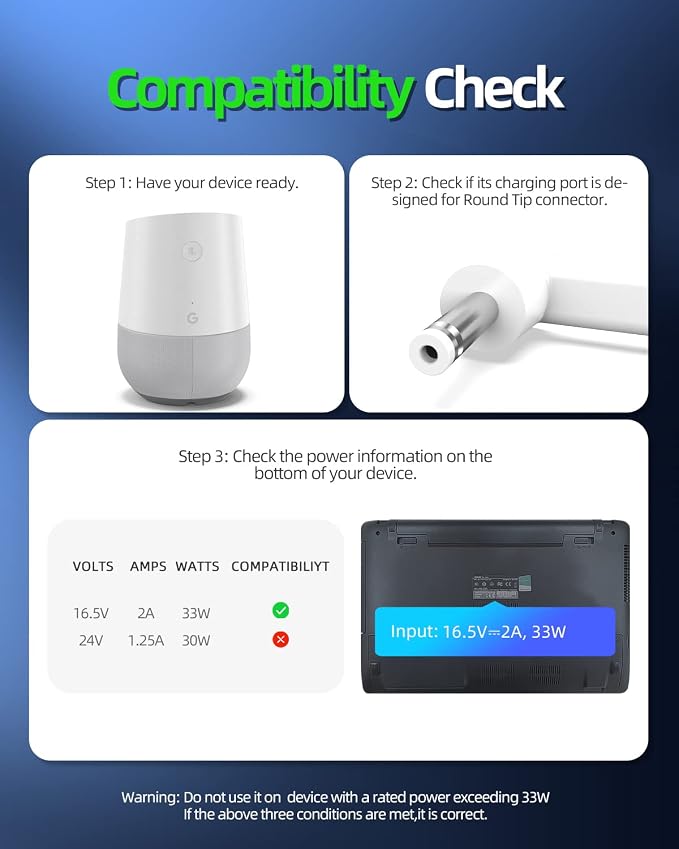 AC Charger Compatible with Google Home/Nest Hub 1 and 2 Generation Smart - Image 4