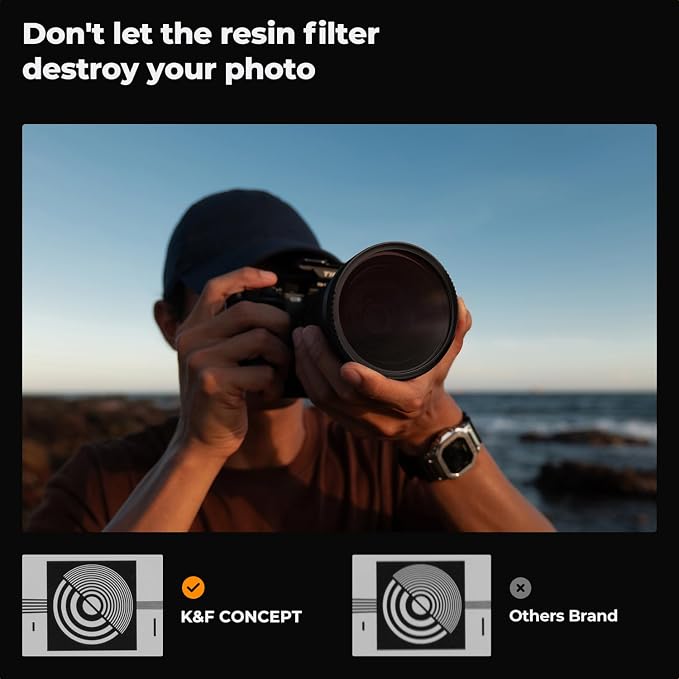K&F CONCEPT 95mm UV/CPL/ND Lens Filter Kit-18 Multi-Layer Coatings, UV Filter + - Image 6