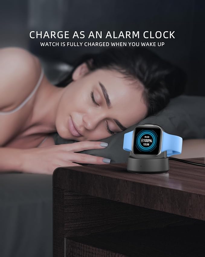 Charger Dock for Fitbit Sense/Sense 2/Versa 3/Versa 4, Magnetic Watch Charger - Image 7