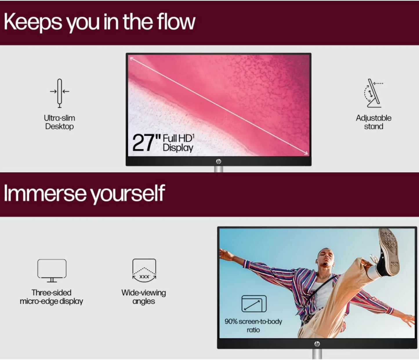 HP 27" FHD Touchscreen Business All-in-One Desktop Computer, Intel 12-Core Ultra 7 155U (Beats i7-1355U), 64 GB DDR5 RAM, 4 TB SSD, Intel Iris Xe Graphics, Wired KB & Mouse, Wi-Fi 6, Windows 11 Pro