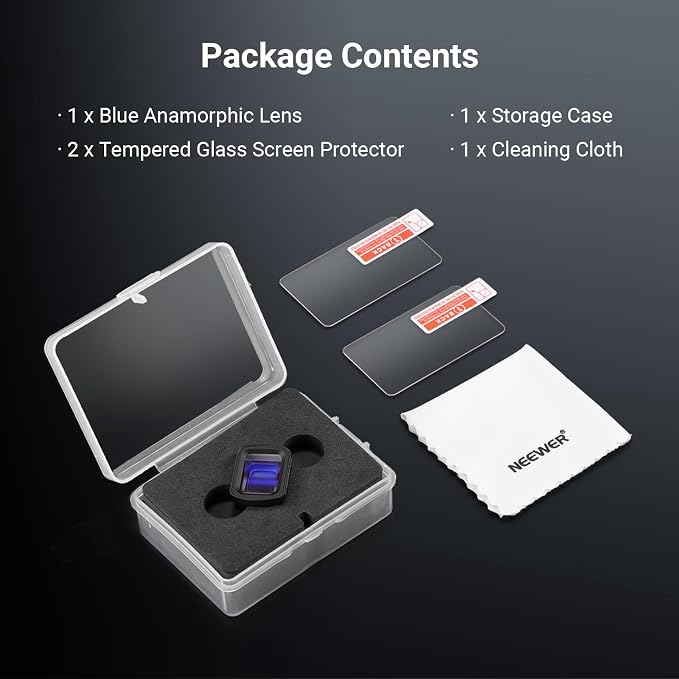 NEEWER 1.2X Blue Anamorphic Lens Compatible - Image 9