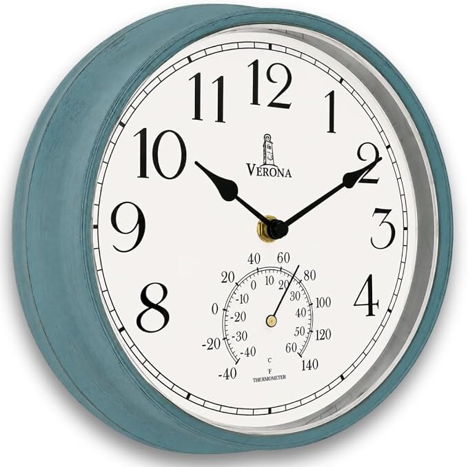 Outdoor Clocks for Patio Waterproof by LovelyHomeEssentials