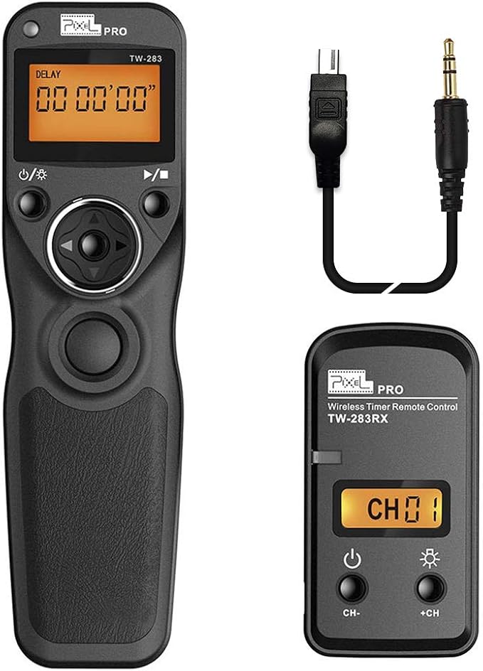 Pixel TW-283 DC2 Wireless Shutter Remote Release Control Intervalometer FSK by Pixel