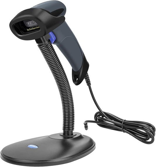NETUM 2D Barcode Scanner with Stand USB 2.0 Wired QR Code Imager Automatic by NETUM