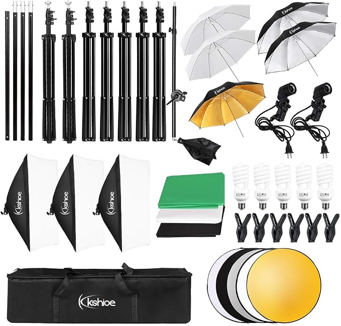 Photography Lighting Kit, 6.5x10feet/2x3m Backdrops Stand Support System - Image 6