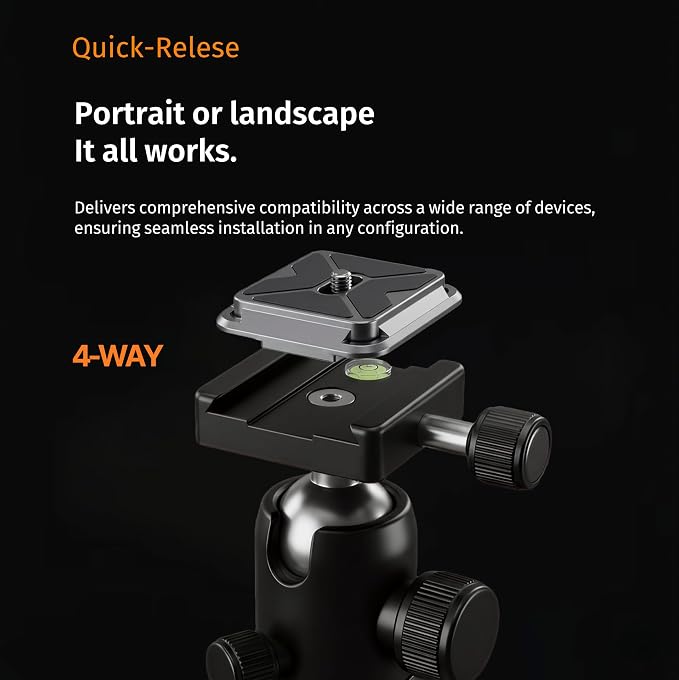 Camera Clip Backpack Clip with Quick Release Plate, Aluminum Backpack Strap - Image 4