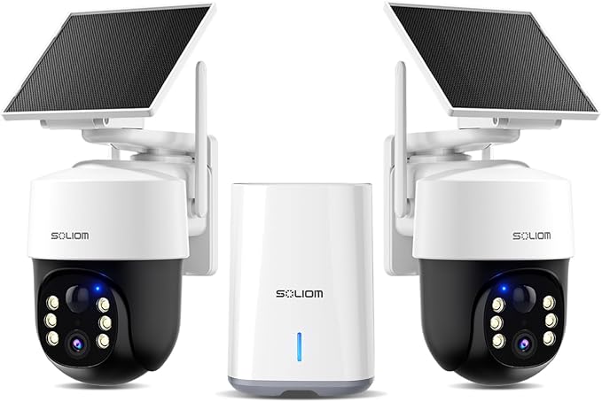 SOLIOM Security Cameras Wireless Outdoor, 4K Ultra HD by SOLIOM