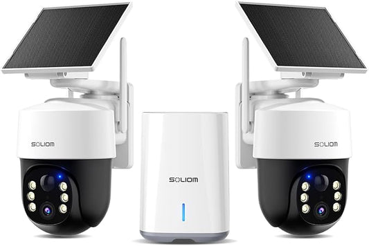 SOLIOM Security Cameras Wireless Outdoor, 4K Ultra HD by SOLIOM