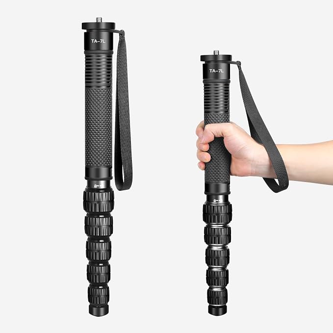 TONYBOO 68.5” Aluminum Camera Monopod, Lightweight & Portable, 5-Section Travel by TONYBOO